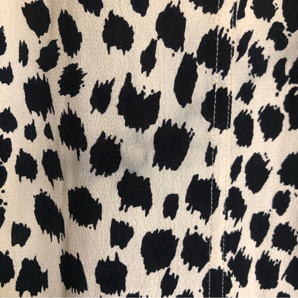 Madewell Morningside Shift Dress Leopard Sketch Size M Animal Print Short Sleeve - Picture 14 of 14